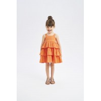 ORANGE SLEEVELESS DRESS IDO